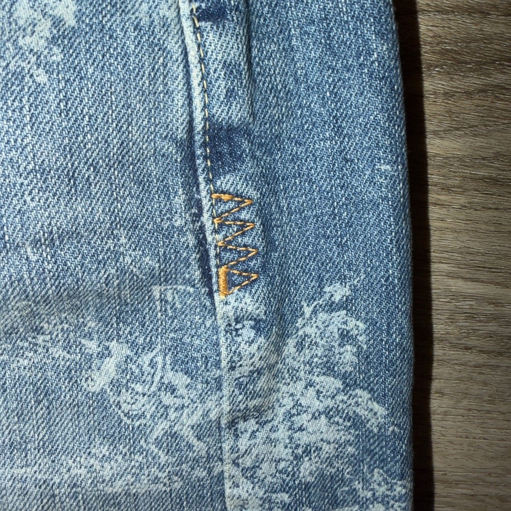 BDG Urban Outfitters Kayla Lowrider Toile Print Slouchy Boyfriend Jeans 24W - Picture 13 of 16